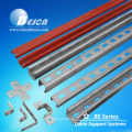 Cable tray assemblies, U channel and nuts